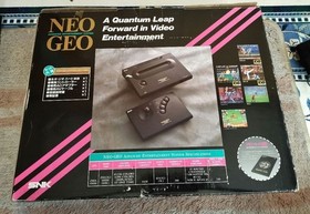 SNK Neo Geo AES NEO-0 Console Complete Set Black Tested Used With Box & Software