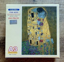 Gustav Klimt The Kiss WORLDS SMALLEST PUZZLE 1000pcs NEW SEALED 11.5  x16  Sz A3