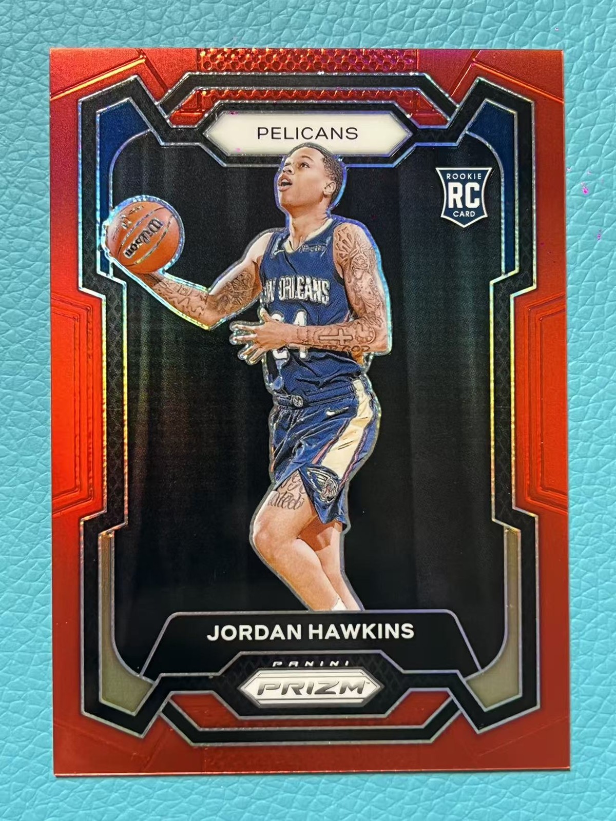 Jordan Hawkins 2023-24 Panini Prizm 090/299 Red RC #130