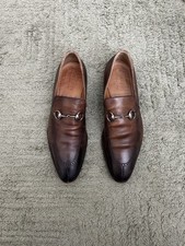 Men s Gucci Horsebit Loafers Brown Leather 9