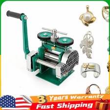 Rolling Mill Machine Rollers Metal Wire Flat Jewelry Tool Manual Combination USA