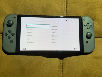 Nintendo Switch OLED Video Game Console and Charger HEG-001 Gray