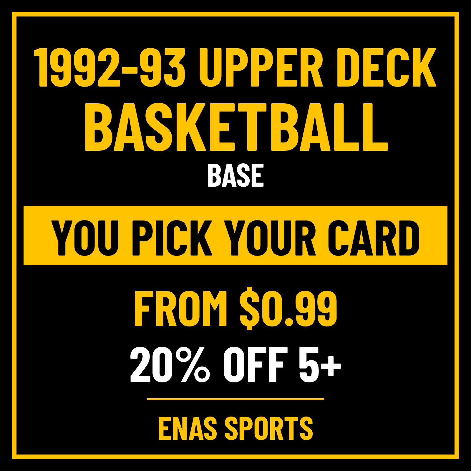 1992-93 Upper Deck Basketball BASE You Pick Your Card Olajuwon Malone Kemp