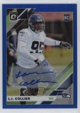 2019 Panini Donruss Optic Rookies Blue Prizm Auto /75 LJ Collier #113 Auto 13c1