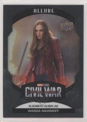 2022 Upper Deck Marvel Allure Storm 29/199 Elizabeth Olsen as Wanda Maximoff 5x5