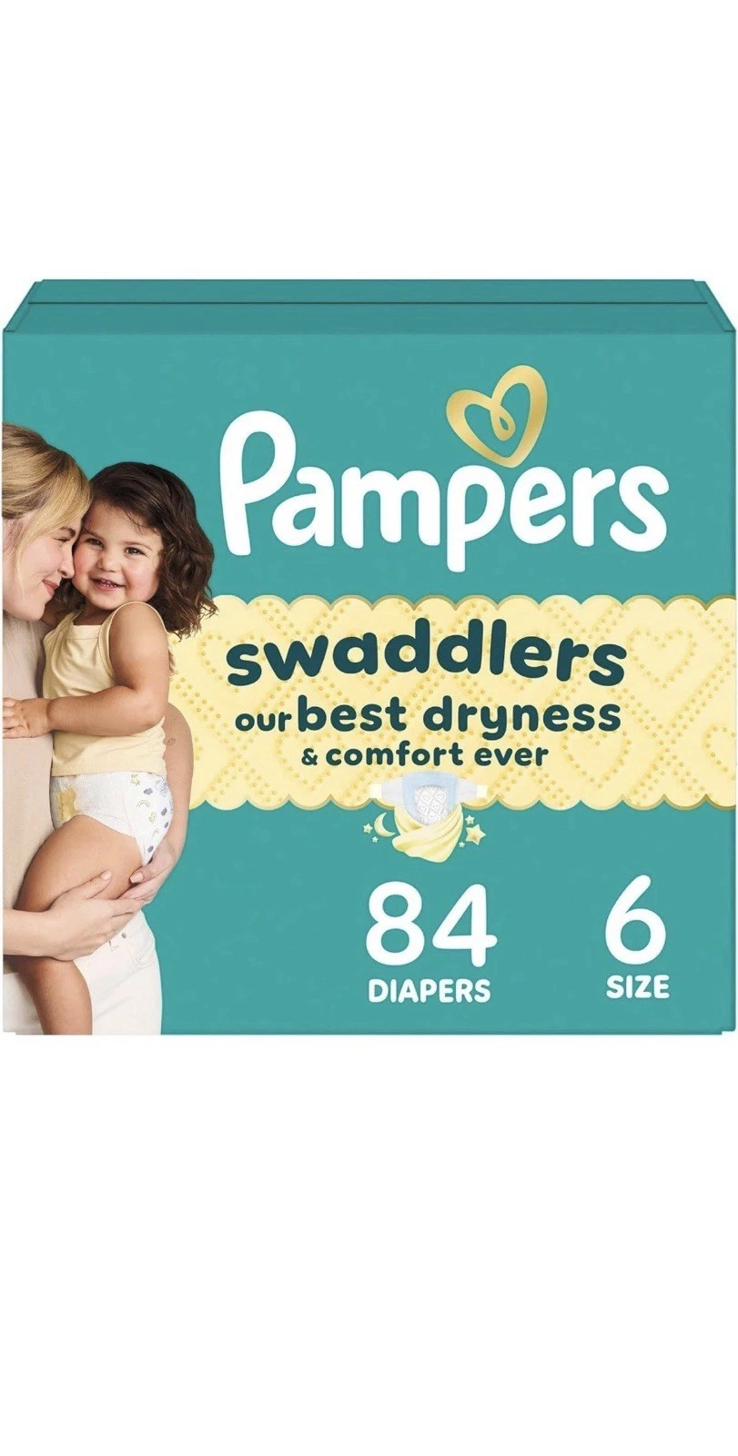 Pampers Swaddlers Size 6 Disposable Baby Diapers 84 Ct Soft & Absorbent