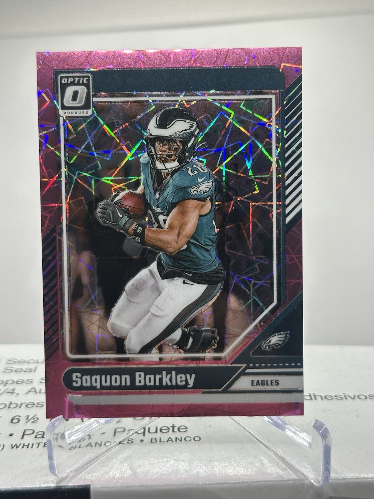 2024 Panini Donruss Optic - Saquon Barkley #159 Pink Velocity Prizm /80