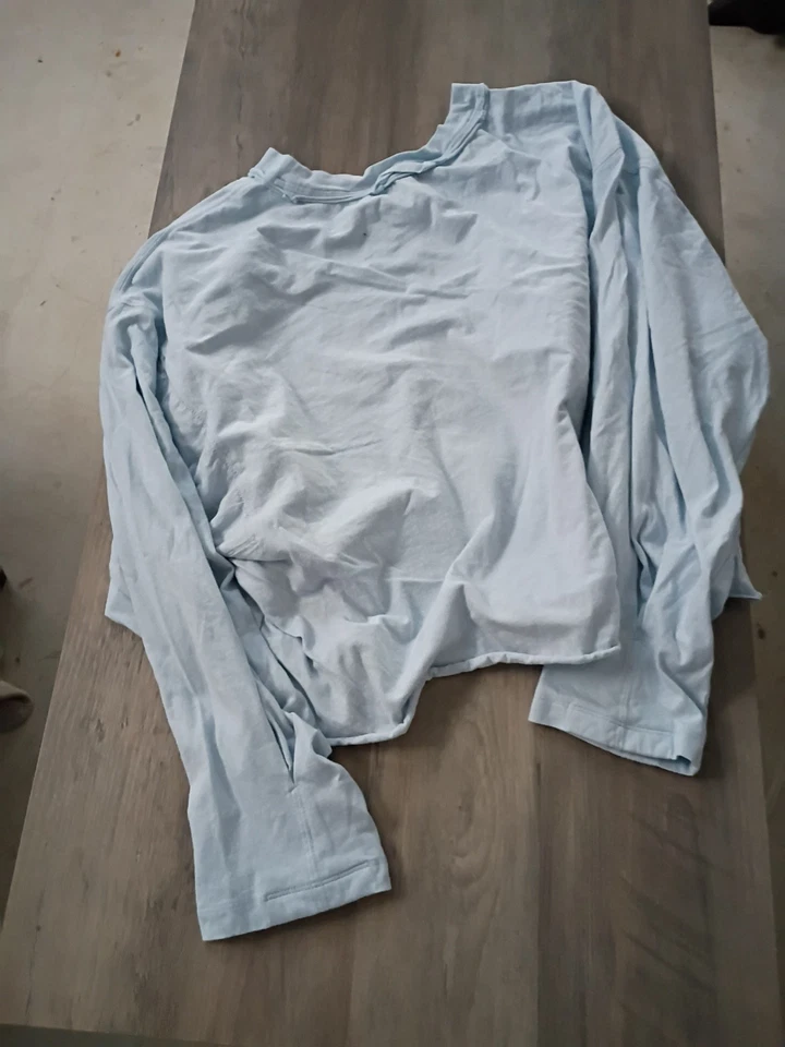 Free People Movement Inspire Logo Long Sleeve Tee White Colorway W/ Red But I... - Image 4 of 4