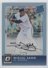 2016 Panini Donruss Optic Carolina Blue 9/35 Miguel Sano #RR-MS Auto s5j