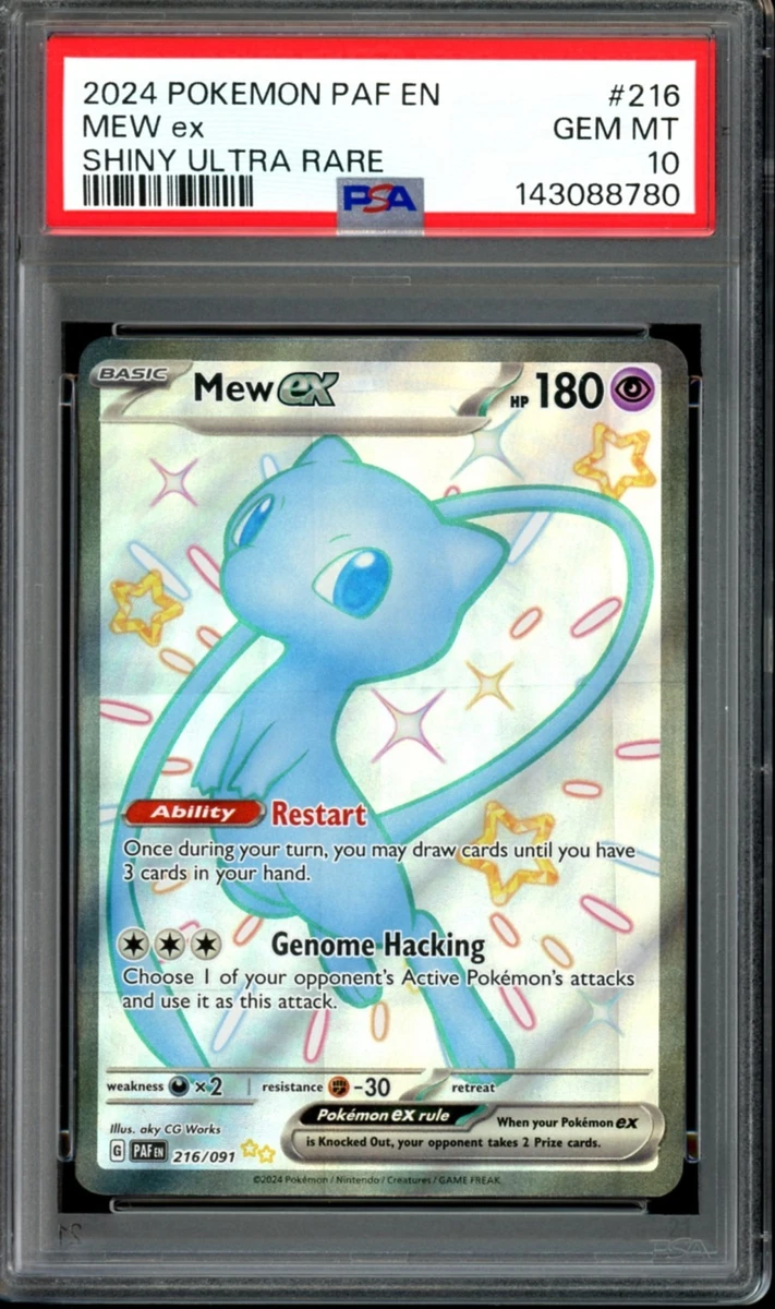 Mew Pokémon TCG Professional Sports Authenticator (PSA) Grade 10
