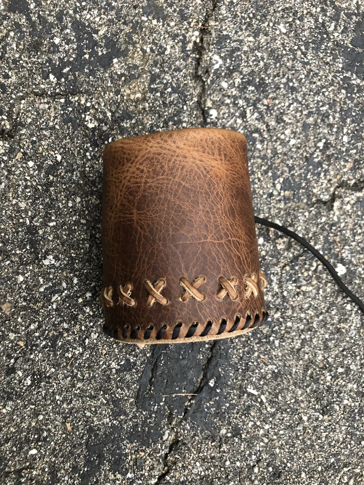 Leather Wrist Wallet. Viking Gauntlet, Bracelet. Genuine Cow Leather Top Quality - Image 2 of 4