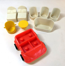 VINTAGE KENNER TREE TOTS Family Tree House Furniture car parts bed chairs pieces