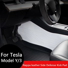 For Tesla Model Y Juniper Nappa leather Side Defense Kick Pad Model 3 Highland