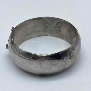 Sterling Silver Wide Bangle Bracelet | eBay