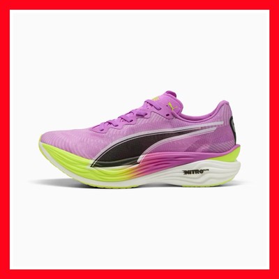 Puma Deviate Nitro Elite 3 Running White Purple Sneakers 309809-04 Men's Size 9