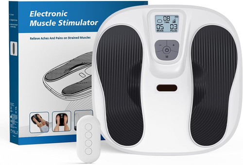EMS Foot Massager Electric 10 Modes 20 Intensity Plantar Fasciitis Relief