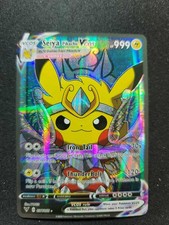 PIKACHU SEIYA Vcos Cosplay Holo Prism Custom Fan Full Art Card Pokemon 