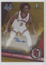 2023-24 Bowman U Chrome Prospect Gold Refractor 36/50 Jordan Dingle Auto 5l1