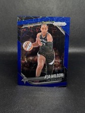 2025 Prizm WNBA Blue Velocity #A'ja Wilson #76 Las Vegas Aces