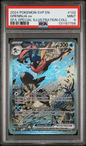2024 POKEMON SVP EN-SV BLACK STAR PROMO #132 GRENINJA EX PSA 9