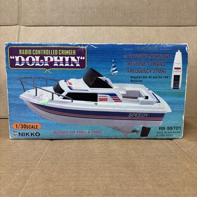 Vtg 1984 Nikko Radio Controlled Cruiser Dolphin RC Boat Speedy | eBay