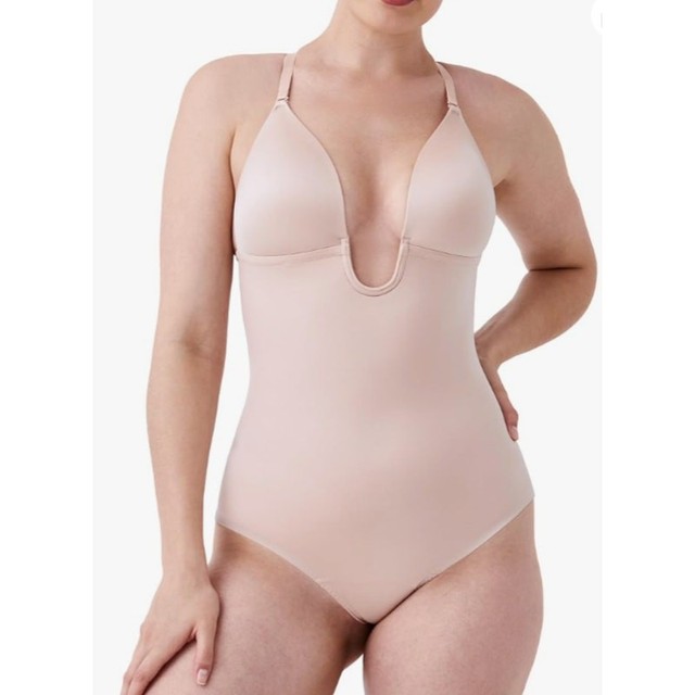 SPANXshape Suit Your Fancy Plunge Low-Back Thong Bodysuit