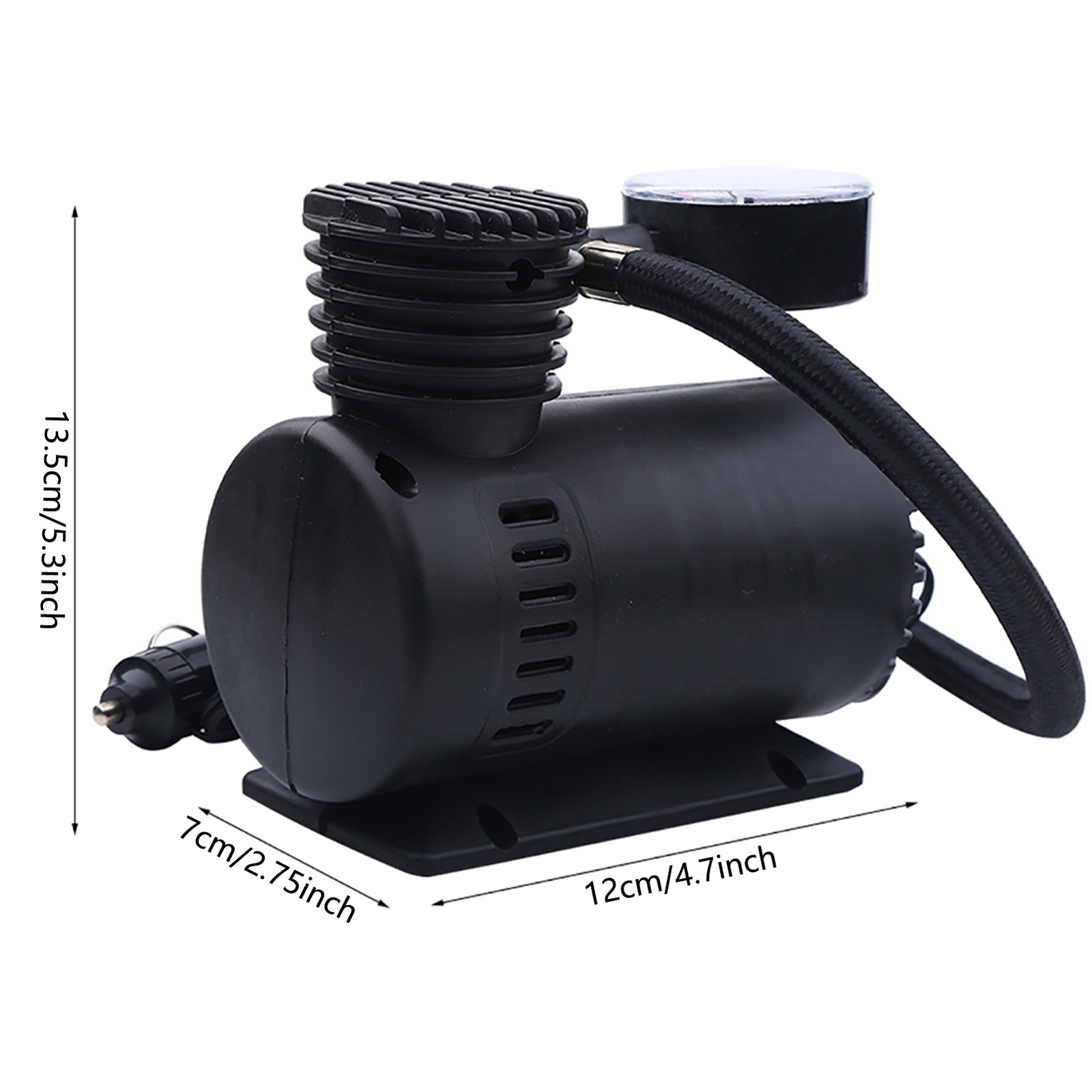 12 Volt 300 PSI Portable Mini Tire Inflator Pump Bike Air Pump Compressor