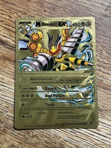pokemon trading card game mega beedrill ex premium collection 2016 Pokemon Xy Black Star Promo Xy158 M Beedrill Ex Mega Beedrill Ex Premium Collection PSA 8