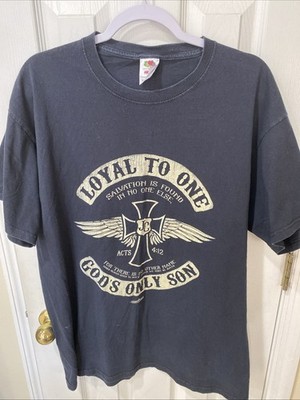 Loyal To One Gods Only Son XL Tee Shirt Y2K Christian Acts 4:12
