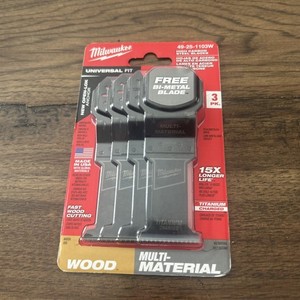 Milwaukee 49-25-1103 Oscillating Wood Plus  Multi-Tool Blade Kit - 4-Pack