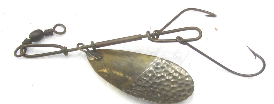 Cuillère à Rein Spinner WTJ Lowe – 1890 – Pêche Freshwater – Original Vintage USA