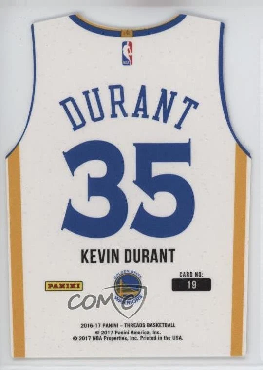 2016-17 Panini Threads Team Threads Die-Cuts Kevin Durant #19 - Image 2 of 2