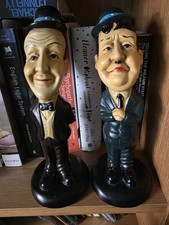 laurel and Hardy ceramic figures rares and antiques art