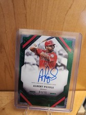 2025 Topps Tier One Albert Pujols Autograph Green Foil 01/15 Angels