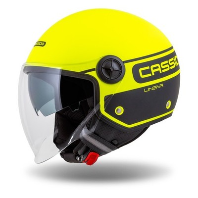 Jethelm Roller Helm Crosshelm Motorradhelm Handy Plus Linear Cassida gelb M