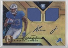2018 Panini Gold Standard Rookie Jersey Double 53/75 Kerryon Johnson Auto 3f2