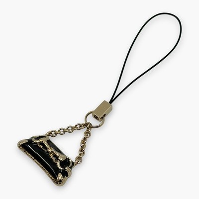 グッチ　ストラップチャーム　GUCCI phone strap Charm　携帯 Gucci Horsebit Black Enamel Phone Strap Mini Charm with Box | eBay