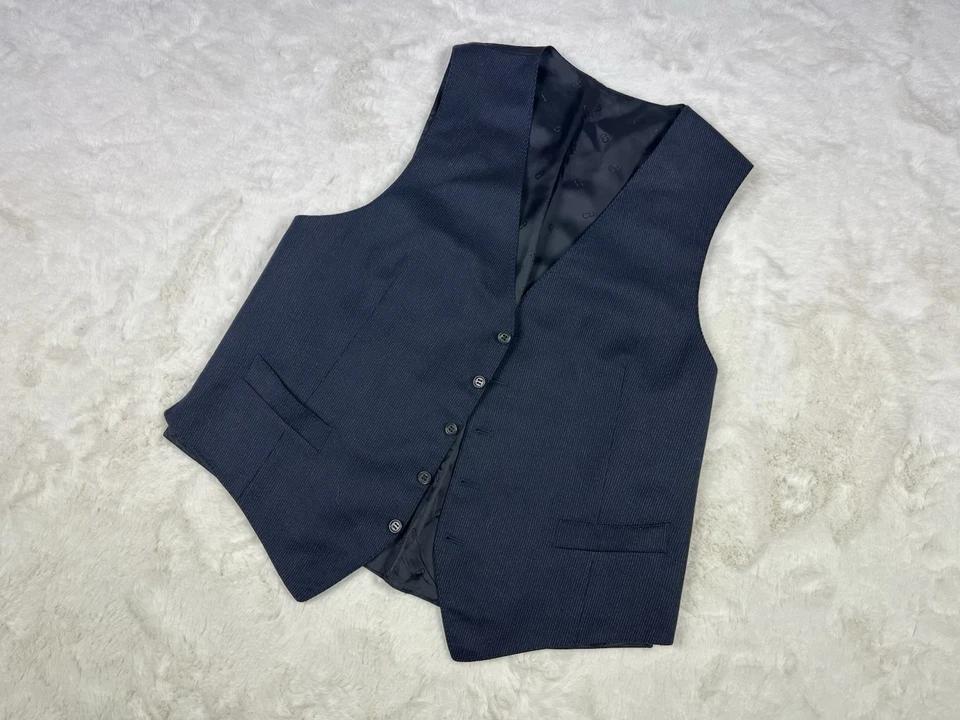 Traje De Colección Christian Dior Boutique Lana/Cachemira Rayas 3 Piezas/Talla 54 Foto 4 de 4