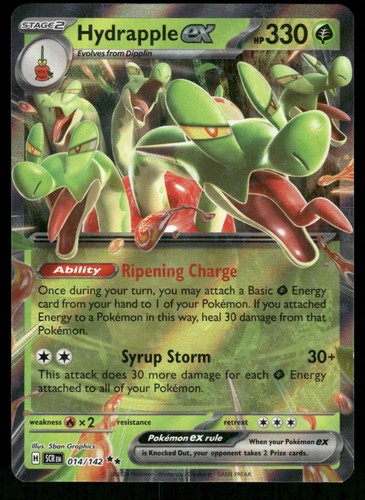 POKEMON HYDRAPPLE EX STELLAR CROWN 14/142 HOLO DOUBLE RARE LP