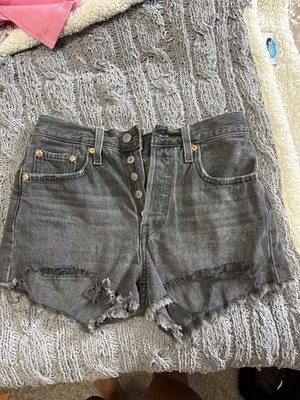 Levi's 501 Dark Grey Women's Denim Shorts