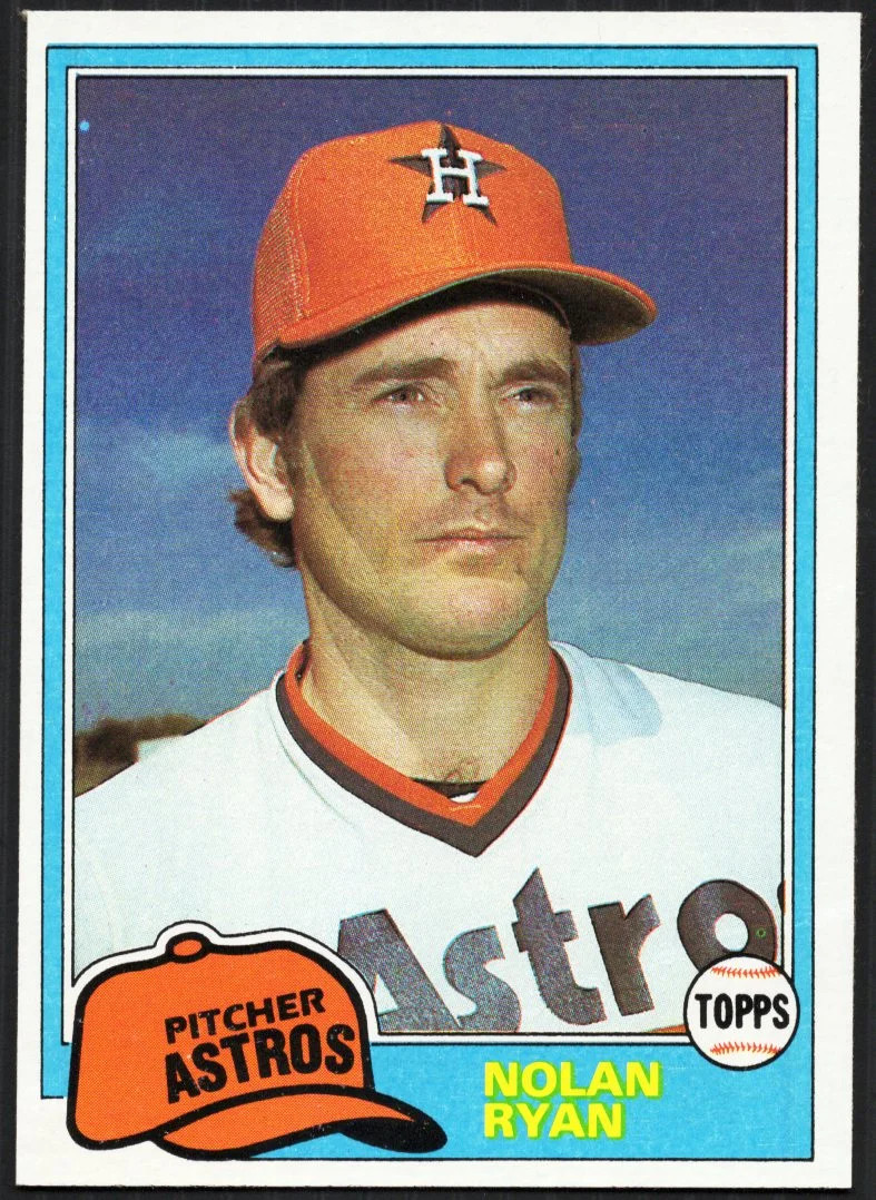 1981 Topps Baseball Nolan Ryan #240 Houston Astros