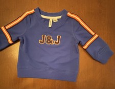 NEW Janie and Jack Sweatshirt - Blue with J J Insignia - 3-6 Months Boys