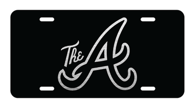 #ad #ad Atlanta Braves The A Aluminum License Plate laser etched car vehicle truck tag $18.95