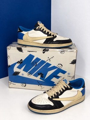 Nike Air Jordan 1 Low OG SP DM7866-140 Herren Weiß/Schwarz/Blau EU 44,5