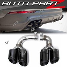 Auspuffblenden Endrohre für Porsche Cayenne PO536 9YA E-Hybrid S E-Hybrid 2018+