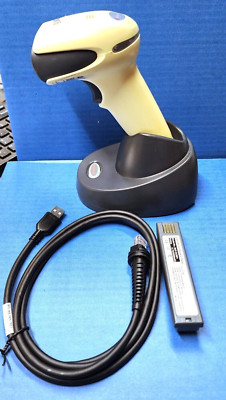 Honeywell NCR Xenon 1902 Bluetooth 2D HID Scanner Cradle USB Cable & New Battery