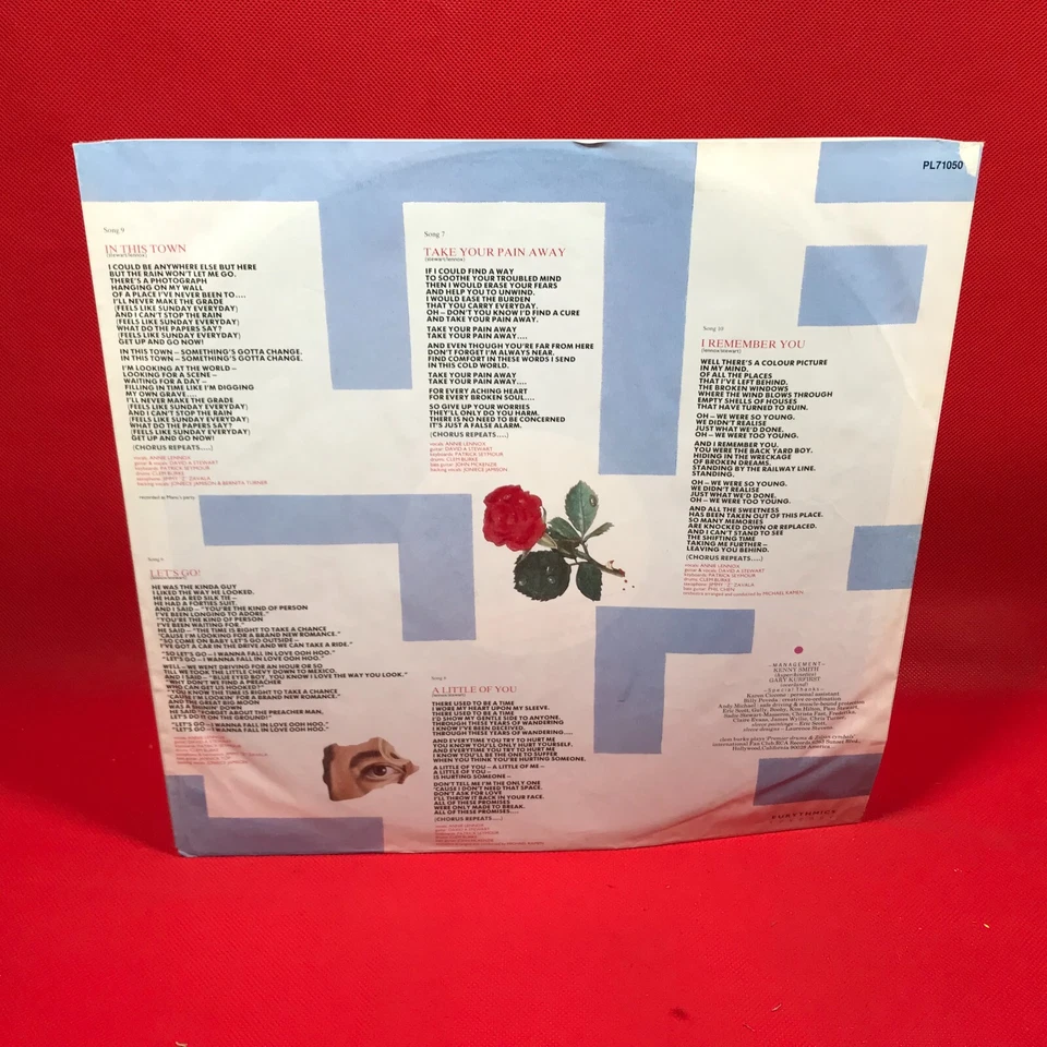 EURYTHMICS Revenge 1986 UK VINYL LP + INNER Thorn In My Side Missionary Man A - Image 4 of 4