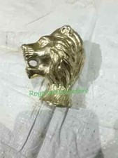 Antique Solid Brass Lion Head Handle Only For Wooden Walking Stick Cane Gift