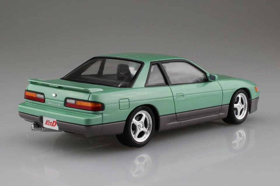 Initial D NISSAN SILVIA S13 Iketani Koichiro Aoshima 11 1/24 Model Kit New Nuovo - Immagine 3 di 3