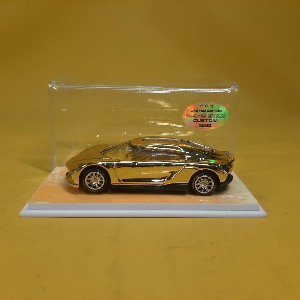 Matchbox KOENIGSEGG GEMERA Gold CHROME (WANGSTAR CUSTOM) Limited